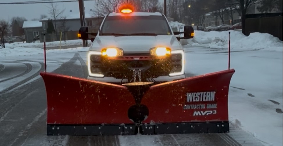 Commercial snow removal service
