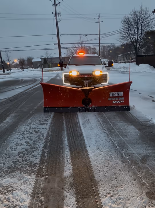 Commercial snow removal crew in London Ontario